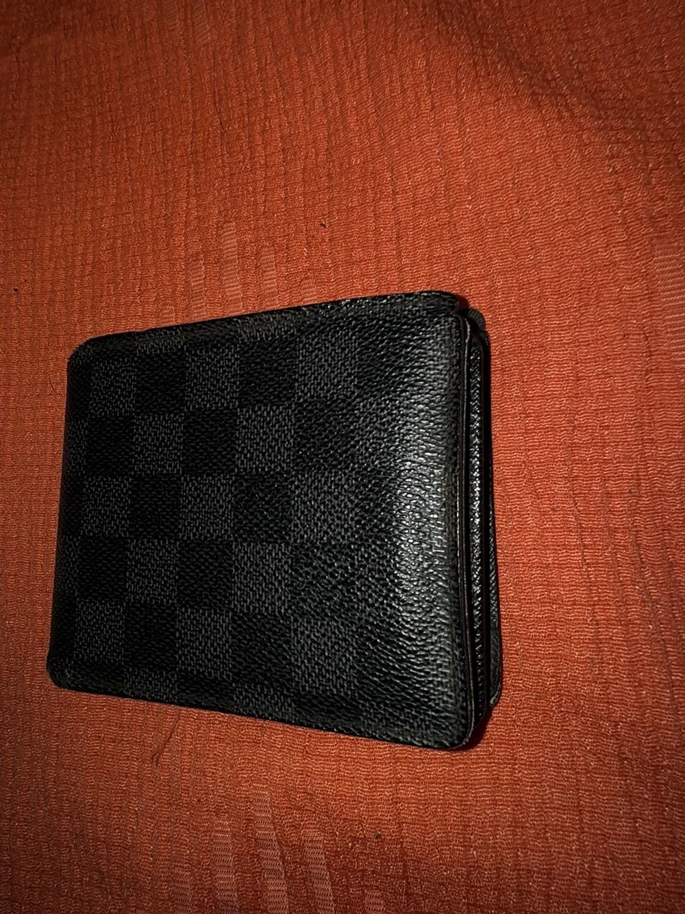 Louis Vuitton Black Damier Graphite Leather Wallet